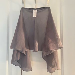 grey mirella ballet wrap skirt